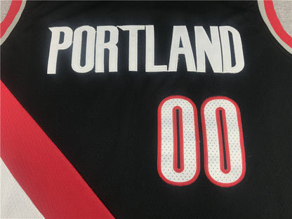 Men's Portland Trail Blazers Carmelo Anthony #00 Black Swingman Fashion Jerseys