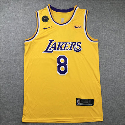 Men's Los Angeles Lakers Kobe Bryant #8 Yellow Swingman Player Jerseys