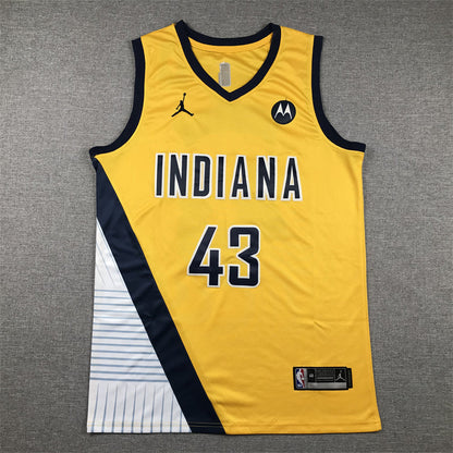 Men's Indiana Pacers Pascal Siakam #43 Gold Swingman Jerseys - Statement Edition