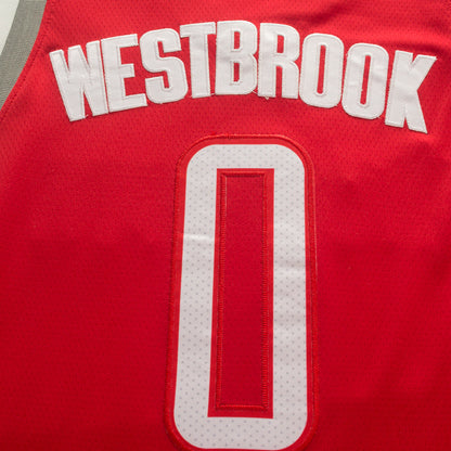 Men's Houston Rockets Russell Westbrook #0 Red Classics Swingman Jerseys