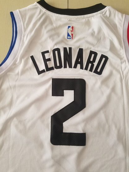 Men's LA Clippers Kawhi Leonard #2 NBA White Swingman Player Jerseys