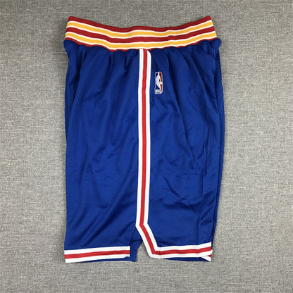 Men's Golden State Warriors Blue Basketball Shorts1