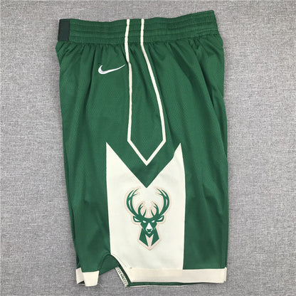 Men's Milwaukee Bucks Green Basketball Shorts1