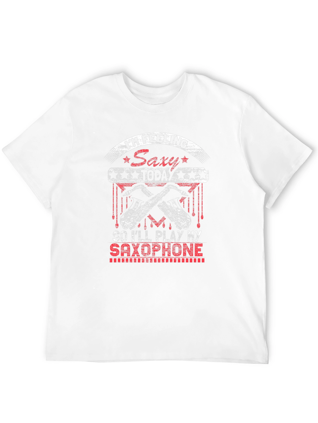 Saxy Saxophone Player Black T-Shirt