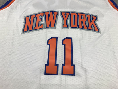 Men's New York Knicks Jalen Brunson #11 White Swingman Jerseys - Association Edition