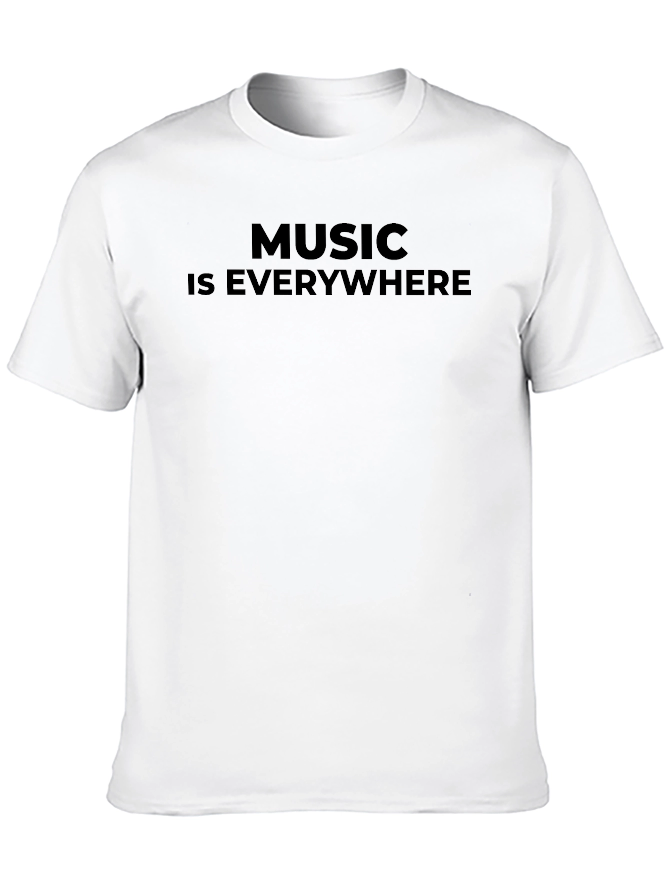 Music Is Everywhere Black Graphic Tee