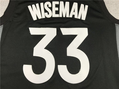 Men's Golden State Warriors James Wiseman #33 Black Swingman Jerseys