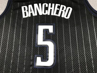 Men's Orlando Magic Paolo Banchero #5 Black 2022/23 Swingman Jerseys - City Edition