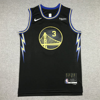 Men's Golden State Warriors Jordan Poole #3 City Edition Black Classic Jerseys