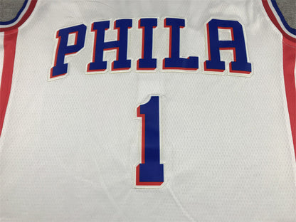 Men's Philadelphia 76ers James Harden #1 White 2022/23 Swingman Jerseys - Association Edition