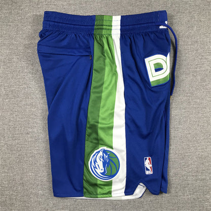 Men's Dallas Mavericks Blue 2022/23 City Edition Basketball Shorts1