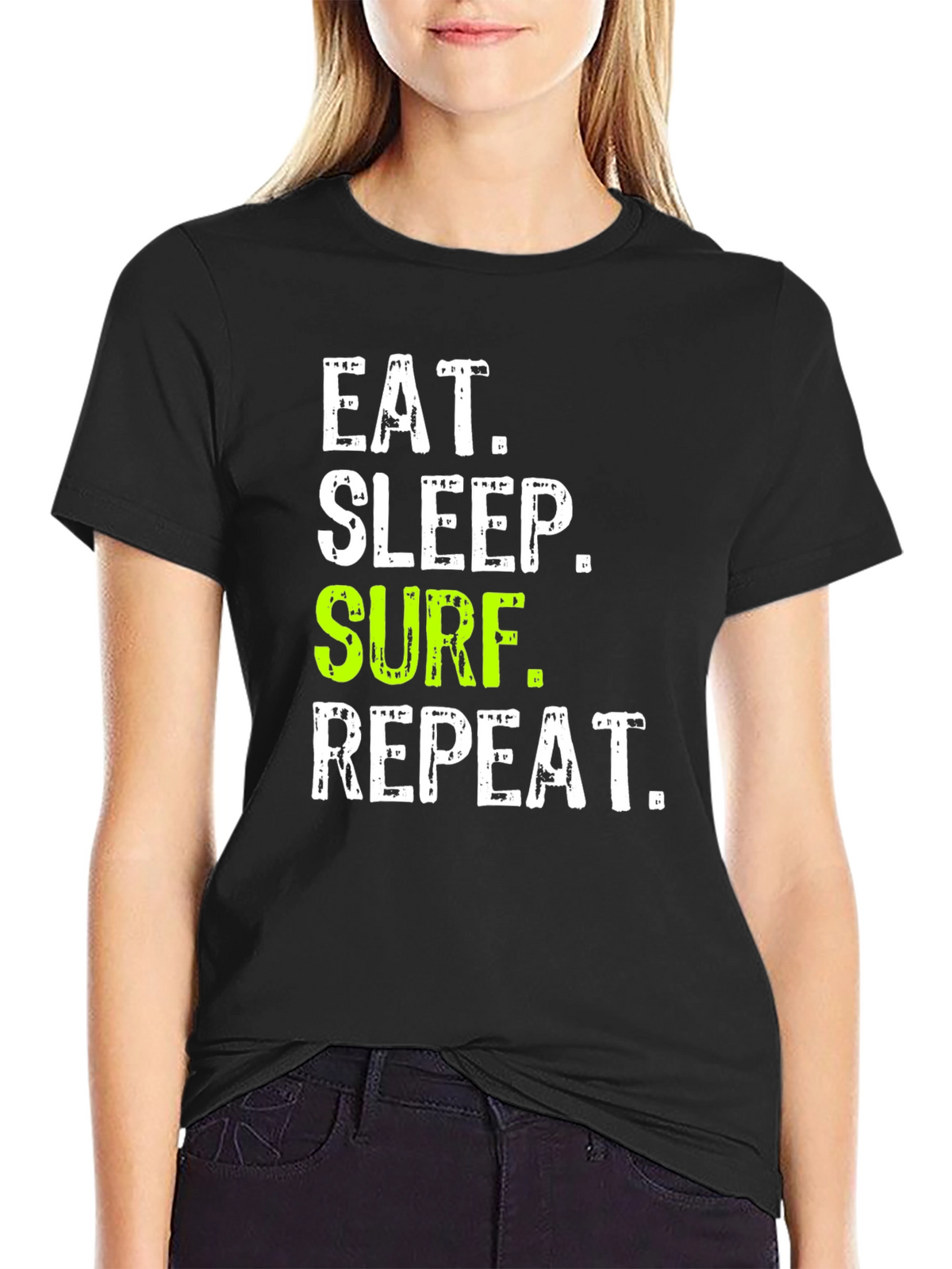 Eat Sleep Surf Repeat Graphic Tee