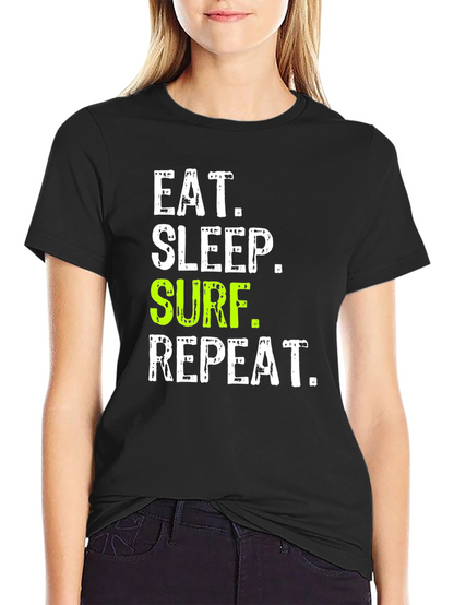 Eat Sleep Surf Repeat Graphic Tee