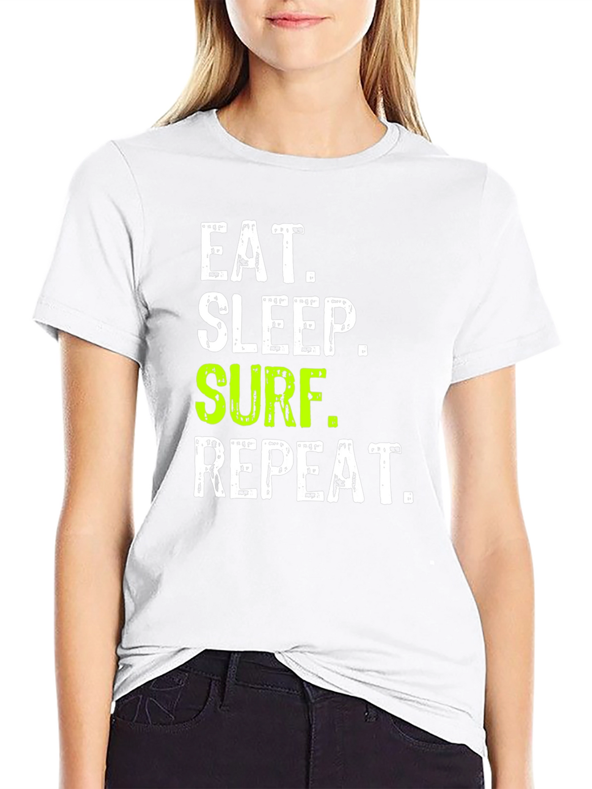 Eat Sleep Surf Repeat Graphic Tee