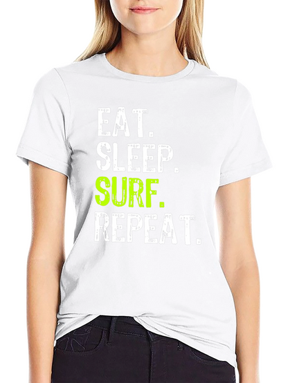 Eat Sleep Surf Repeat Graphic Tee