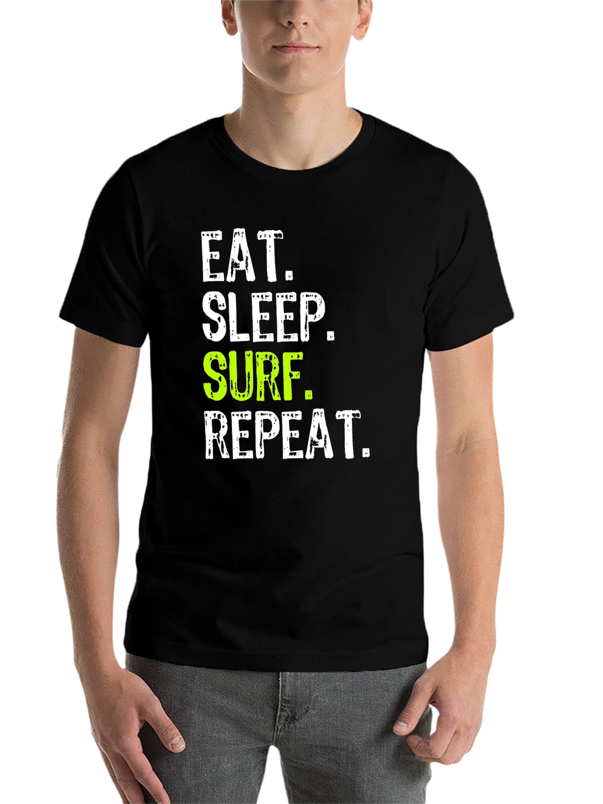 Eat Sleep Surf Repeat Graphic Tee