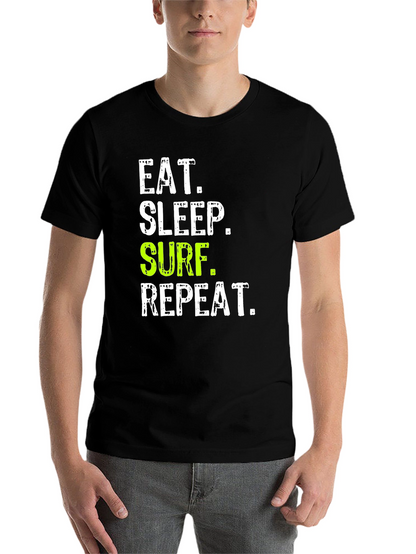 Eat Sleep Surf Repeat Graphic Tee