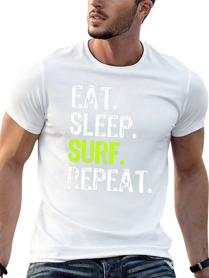 Eat Sleep Surf Repeat Graphic Tee