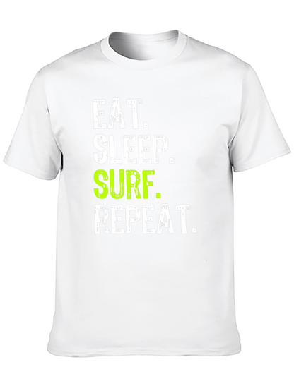 Eat Sleep Surf Repeat Graphic Tee