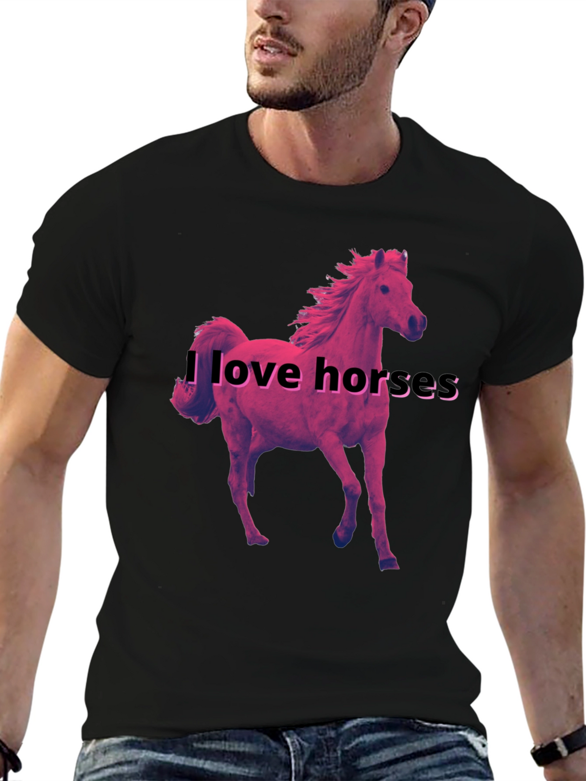 I Love Horses Graphic T-Shirt