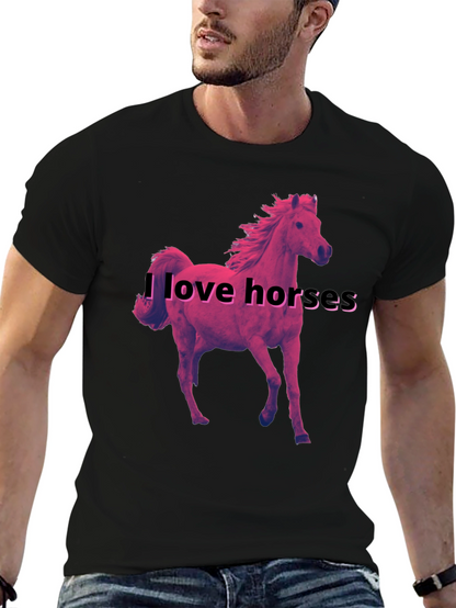 I Love Horses Graphic T-Shirt