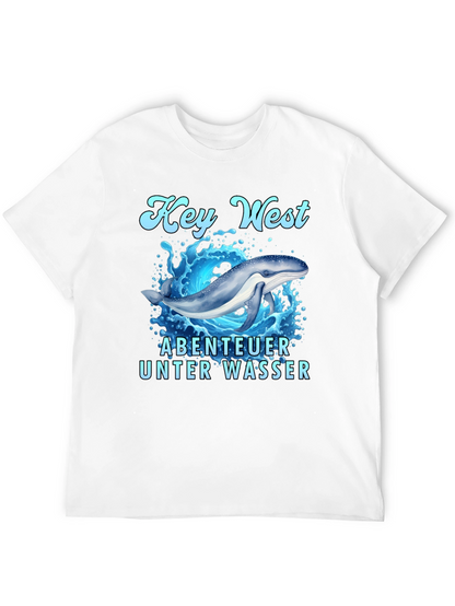 Key West Whale Adventure Black T-Shirt