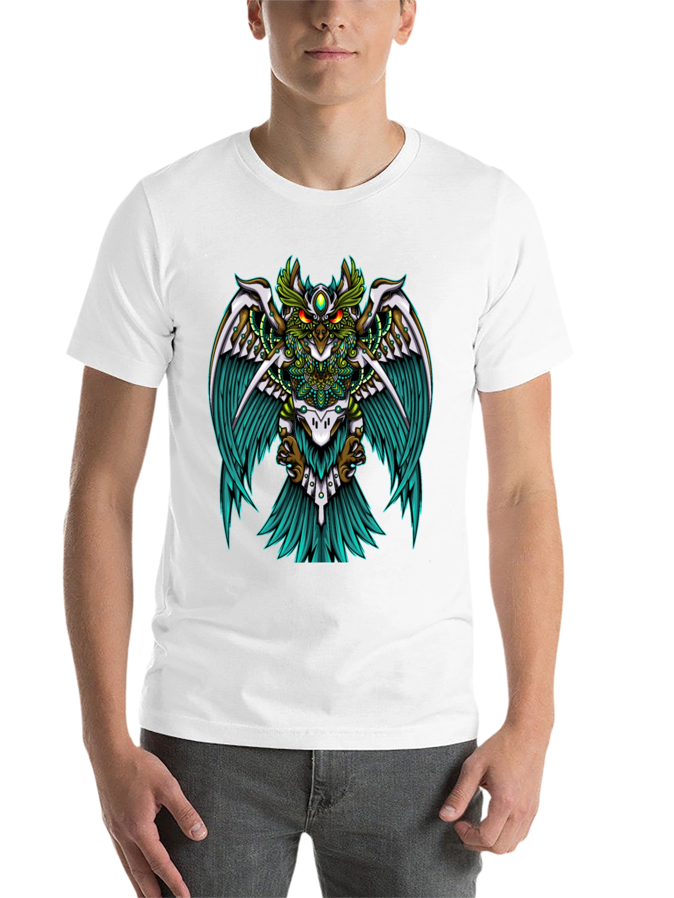 Mystic Owl Graphic Tee - Unisex Black T-Shirt