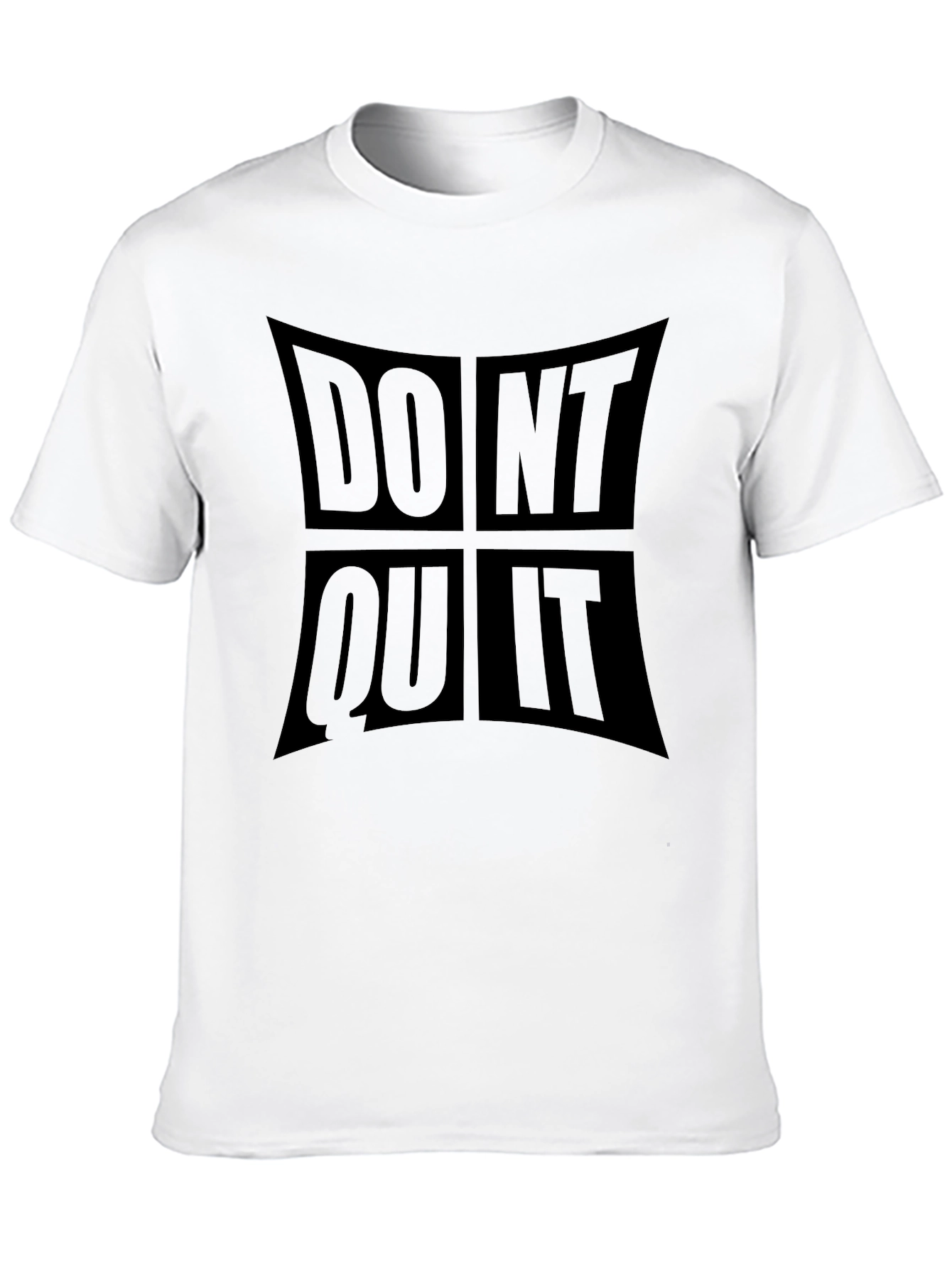 Motivational Dont Quit Do It Black T-Shirt