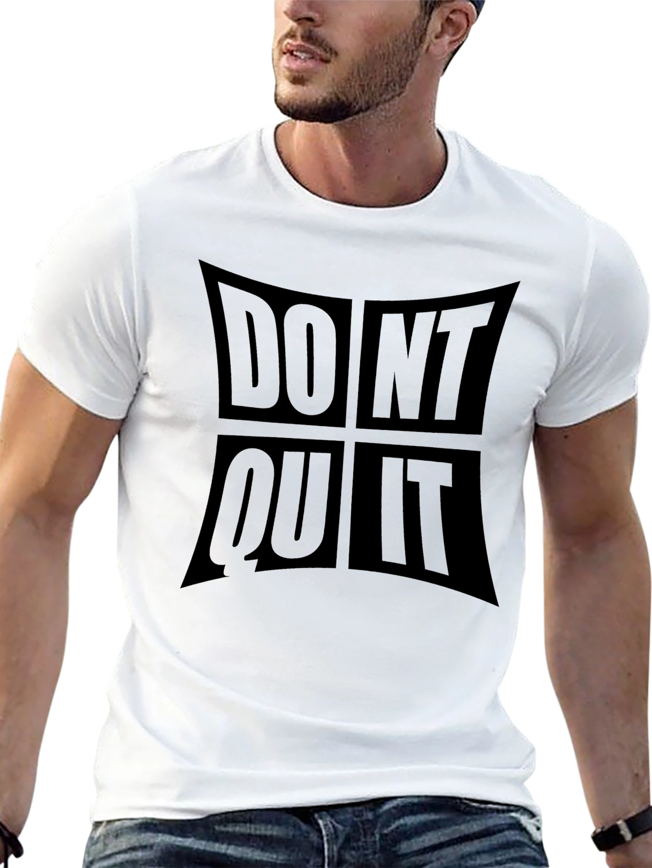 Motivational Dont Quit Do It Black T-Shirt