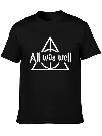 All Was Well T-Shirt Deathly Hallows Tee