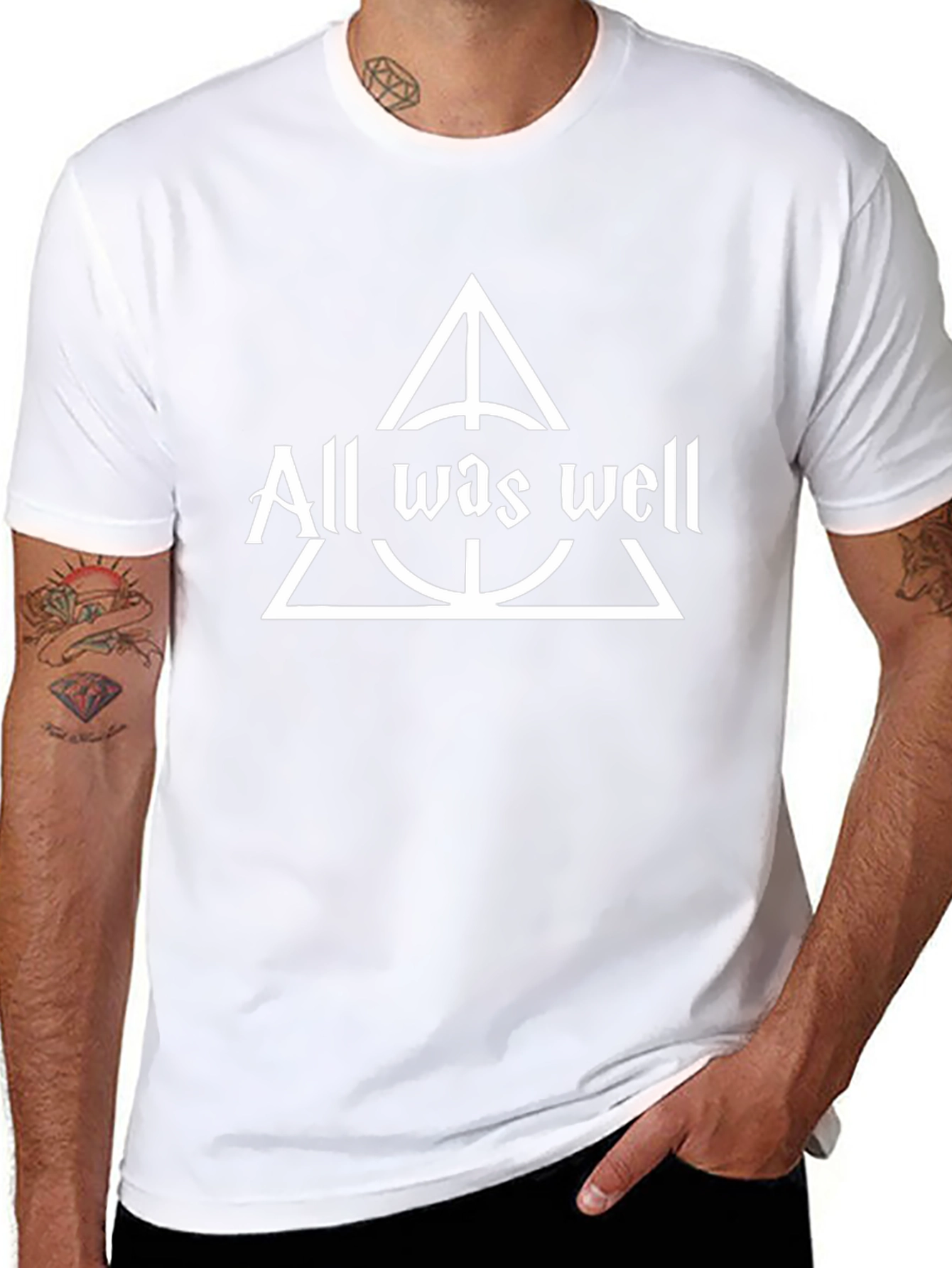 All Was Well T-Shirt Deathly Hallows Tee