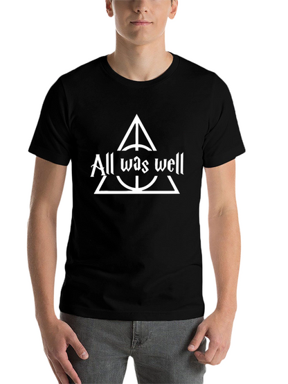 All Was Well T-Shirt Deathly Hallows Tee