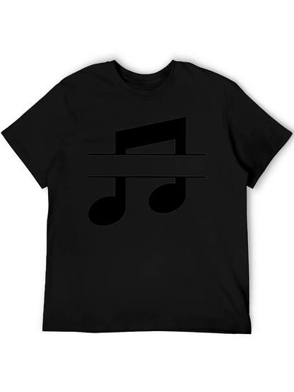 Music Note Graphic Tee - Classic Black T-Shirt