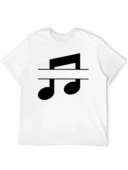 Music Note Graphic Tee - Classic Black T-Shirt