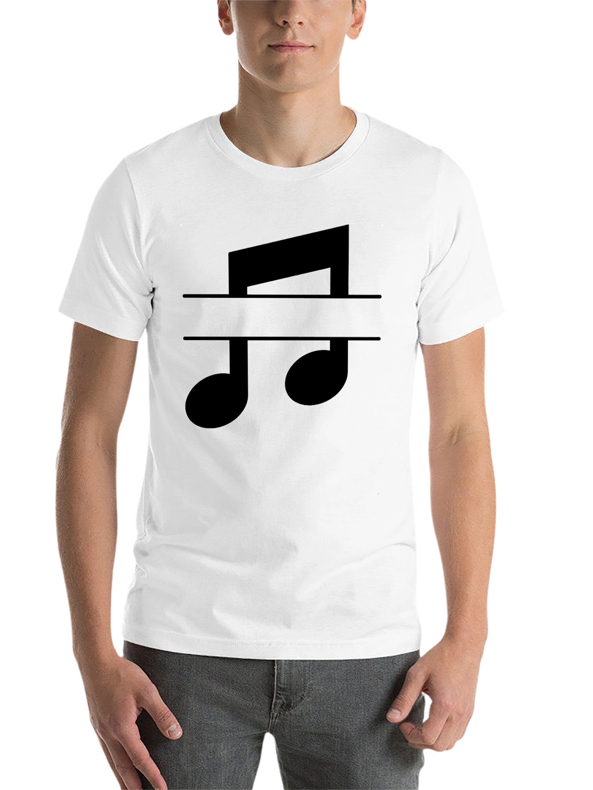 Music Note Graphic Tee - Classic Black T-Shirt