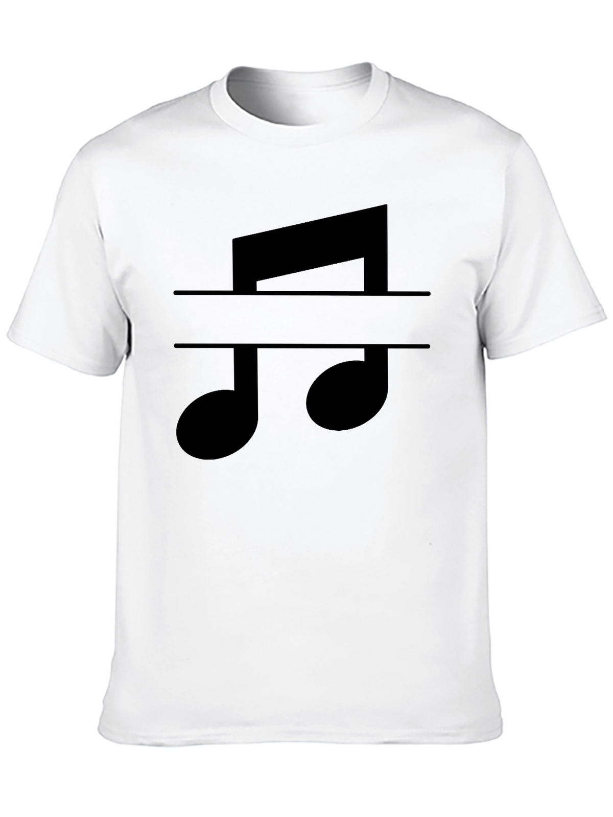 Music Note Graphic Tee - Classic Black T-Shirt