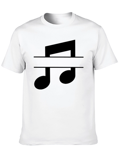 Music Note Graphic Tee - Classic Black T-Shirt