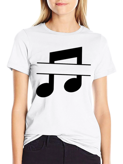 Music Note Graphic Tee - Classic Black T-Shirt