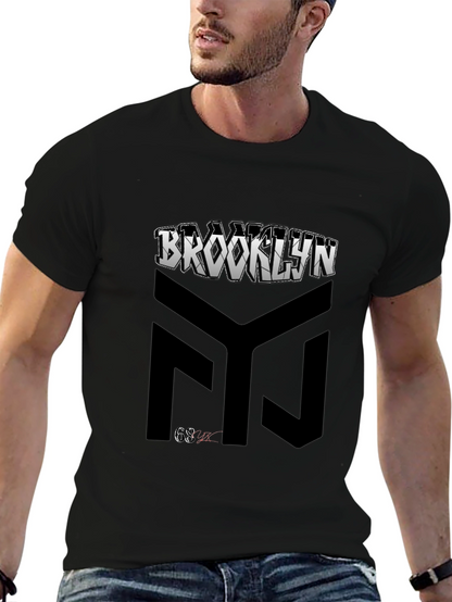 Brooklyn Graphic Print Black T-Shirt
