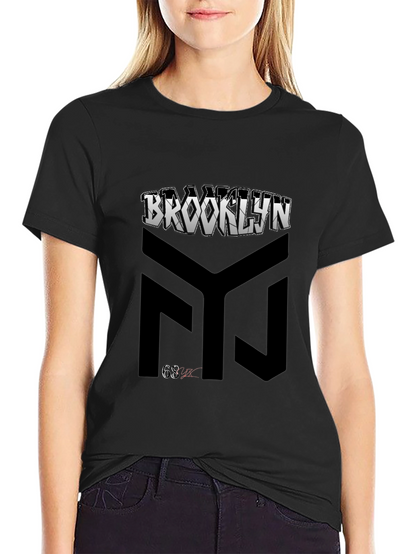 Brooklyn Graphic Print Black T-Shirt