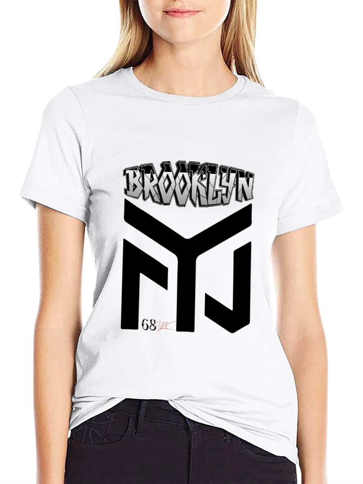 Brooklyn Graphic Print Black T-Shirt