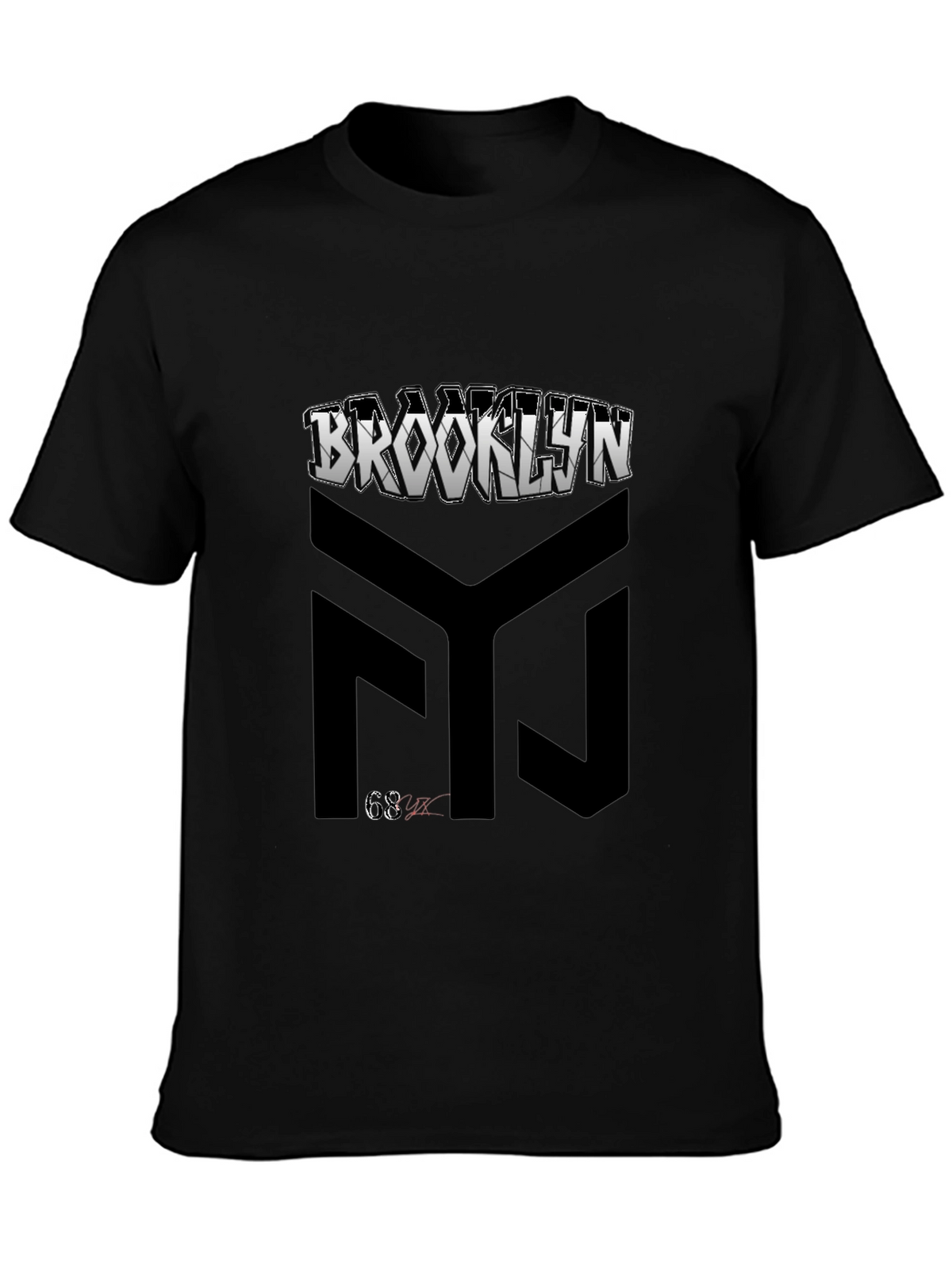 Brooklyn Graphic Print Black T-Shirt