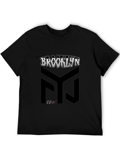 Brooklyn Graphic Print Black T-Shirt