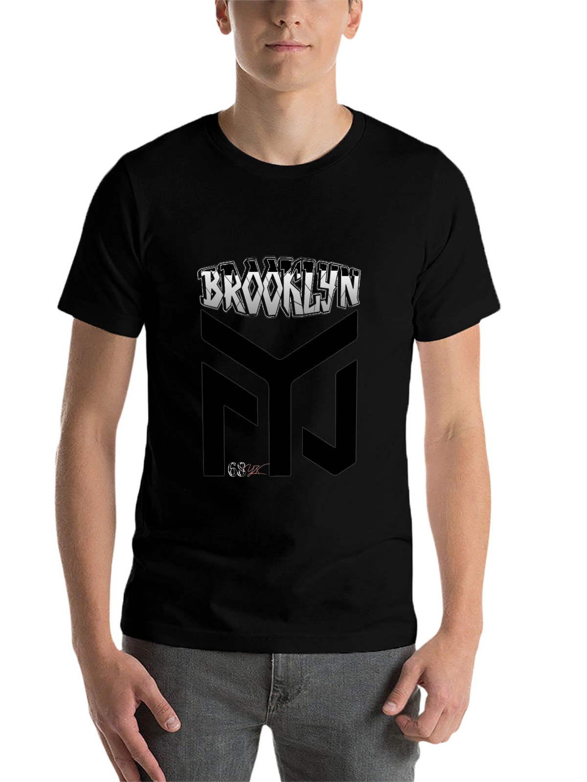 Brooklyn Graphic Print Black T-Shirt