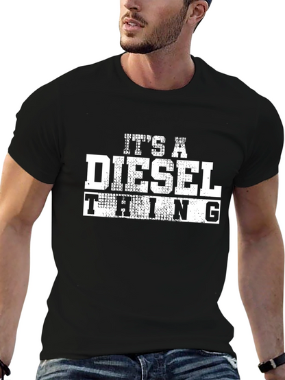 Its a Diesel Thing Black Graphic Tee