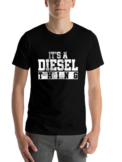Its a Diesel Thing Black Graphic Tee