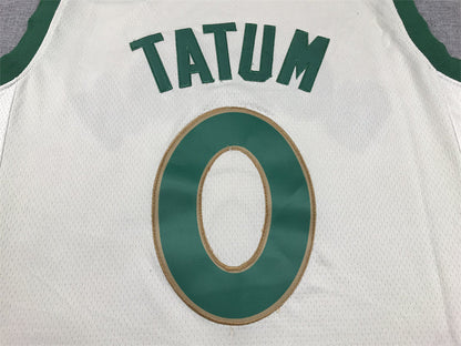 Men's Boston Celtics Jayson Tatum #0 White 2023/24 Swingman Jerseys - City Edition