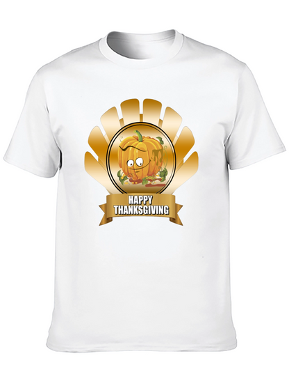 Thanksgiving Pumpkin Cartoon T-Shirt