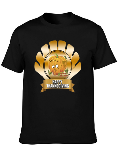 Thanksgiving Pumpkin Cartoon T-Shirt