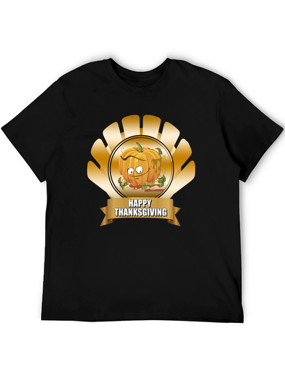 Thanksgiving Pumpkin Cartoon T-Shirt
